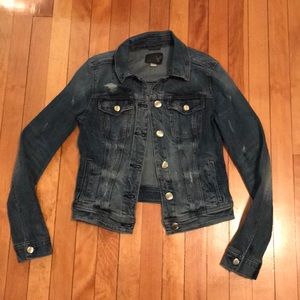 distressed jean jacket